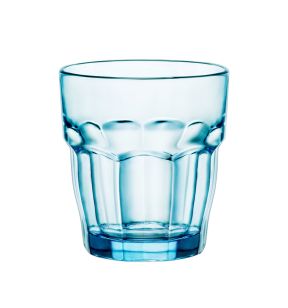 Gobelet forme basse bleu verre trempé 27 cl Rock Bar Bormioli Rocco
