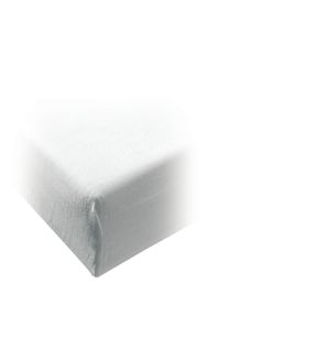 Protège matelas molleton blanc 190x90 cm 210 g/m² coton Courlis