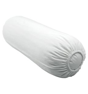 Housse protège-traversin blanc 90 cm 200 g/m² coton