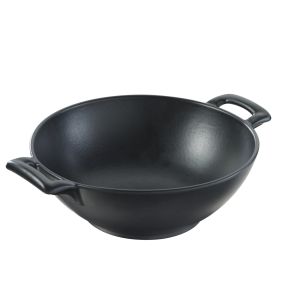 Assiette wok rond noir porcelaine culinaire Ø 20 cm Belle Cuisine Revol