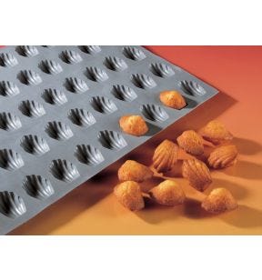 Plaat 30 mini madeleines silicone GN 1/3 xx1.1 Elastomoule De Buyer
