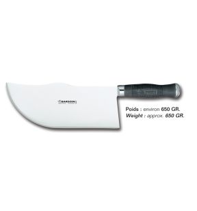 Slagersmes inox zwart 650 g 26 inox polypropyleen (pp) Fischer
