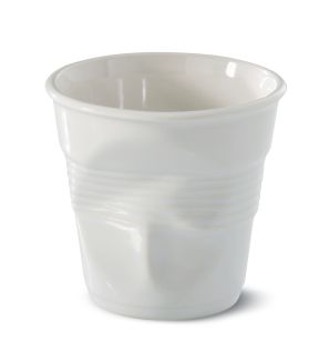 Gobelet rond blanc porcelaine culinaire 18 cl Ø 8,5 cm Froisse Revol