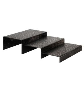 Escalier rectangulaire noir acrylique 40 cm Pap Platex