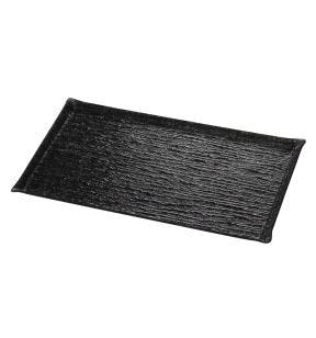 Plat de présentation rectangulaire noir acrylique 53 cm Pap Glace Platex