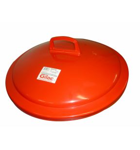 Deksel voor vuilnisbak 75 l plastic rood Gilac