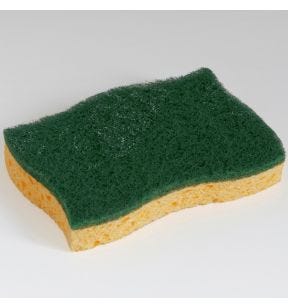 Tampons abrasifs verts sur éponge vert 13x8x2,7 cm 3m (6 pièces)