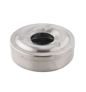 Cendrier anti-vent rond inox Ø 11 cm 4 cm Pro.mundi