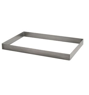 Rechthoekige bakvorm inox Without release liner xx6 vast Pro.cooker