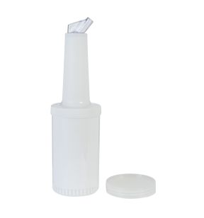 Bouteille verseuse blanc Ø 9 cm 17 cm 1 L Pro.mundi