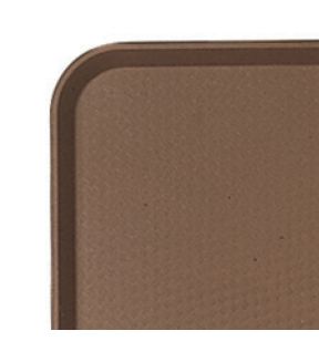 Plateau polypropylène (pp) marron 46x36 cm Fast Food Cambro
