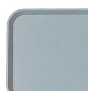 Plateau polypropylène (pp) gris 34,5x26,5 cm Fast Food Cambro
