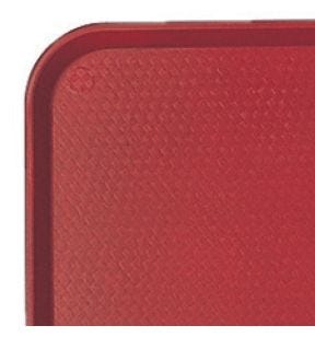 Dienblad polypropyleen (pp) rood x26.5 Fast Food Cambro