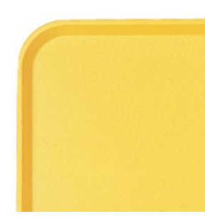 Plateau polypropylène (pp) jaune 34,5x26,5 cm Fast Food Cambro