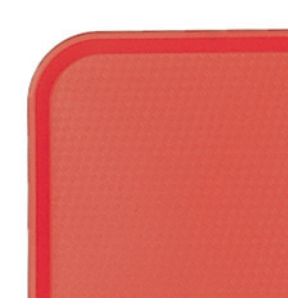 Plateau polypropylène (pp) rouge 34,5x26,5 cm Fast Food Cambro
