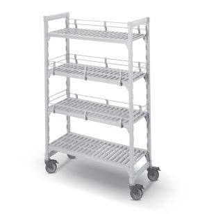 Stapelrek staal 138 x 179 340 kg 4 planken Camshelving Cambro