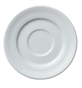 Sous-tasse à expresso rond blanc porcelaine Ø 12,5 cm Ruby
