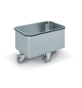 Mobiele kuip inox xx54 140 L Zonder deksel With wheels Tournus