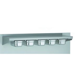 Muurrek inox xx15 1 niveaus with headboard 100 kg Tournus