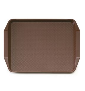 Plateau polypropylène (pp) marron 41x30 cm Fast Food Cambro