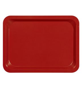 Plateau stratifié GN1/1 bois compresse rouge 53x32,5 cm Stratifie Platex
