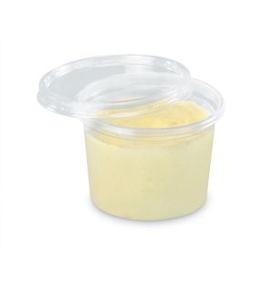 Pot à sauce rond transparent Ø 7,3 cm 4,9 cm 10 cl Alphaform (100 pièces)