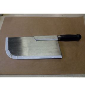 Feuille de boucher inox noir 32 cm inox ABS Au Nain