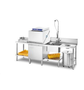 Lave-vaisselle capot gris 500x500 mm Avec pompe de vidange
