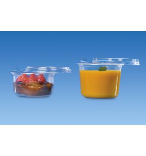 Pot rond doorzichtig Ø 11.7 5.7 35 cl Tusipack Alphaform (50 eenheden)