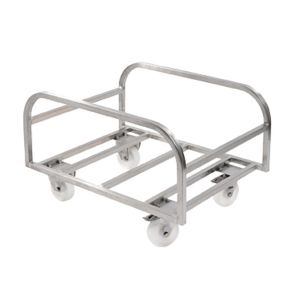 Opbergwagentje 100 liter inox xx48 120 kg plate_length 53.2 inox Gilac