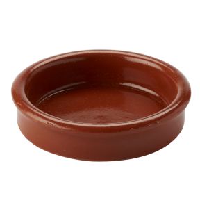 Assiette catalane rond brun terre cuite Ø 6 cm Catalane Pro.mundi