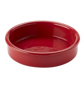 Assiette catalane rond rouge terre cuite Ø 11,5 cm Catalane Pro.mundi