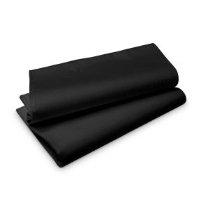 Nappe noir non tissé 180x127 cm Evolin Duni (25 pièces)