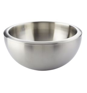 Slakom met dubbele wand rond grijs inox Ø 19.5 Pro.mundi