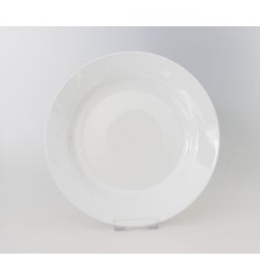 Assiette plate rond blanc porcelaine Ø 26,5 cm Bazik Essentials Collection