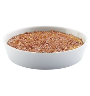 Plat à crème brûlée rond blanc porcelaine Ø 14 cm Prismo Pro.mundi