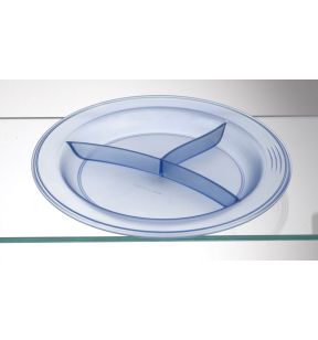 Bord met compartimenten rond blauw copolyester Ø 23.5 Vaisselle Copolyester Saint Romain