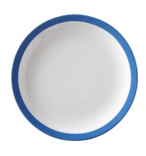Plat bord rond blauw porselein Ø 22 Optima Color