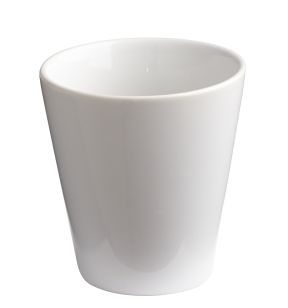 Gobelet rond blanc grès émaillé 20 cl Ø 8,5 cm Prismo Pro.mundi