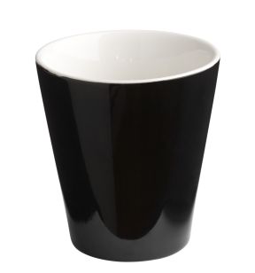 Beker rond zwart geglazuurd aardewerk 20 cl Ø 8.5 Prismo Pro.mundi