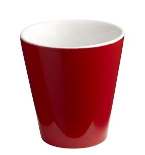 Gobelet rond rouge grès émaillé 20 cl Ø 8,5 cm Prismo Pro.mundi