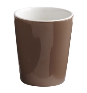 Gobelet rond marron grès émaillé 10 cl Ø 6 cm Prismo Pro.mundi