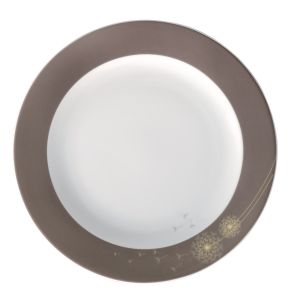 Assiette plate rond blanc porcelaine Ø 24 cm Intemporel Pro.mundi