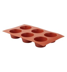 Plaat voor 6 muffins silicone GN 1/3 xx3.5 Pro.cooker