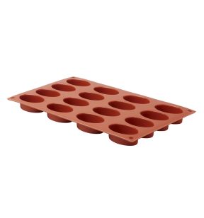 Plaat 16 ovalen petitfours silicone GN 1/3 x17.5 Pro.cooker