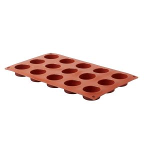 Plaat 15 ronde petitfours silicone GN 1/3 x17.5 Pro.cooker