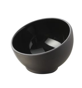 Mise en bouche rond noir porcelaine culinaire Ø 7,5 cm Solid Revol