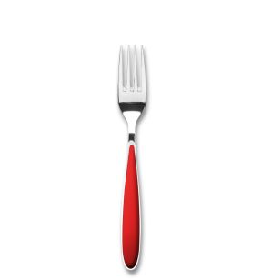 Eetvork rood inox 20 Amande Tarrerias Bonjean