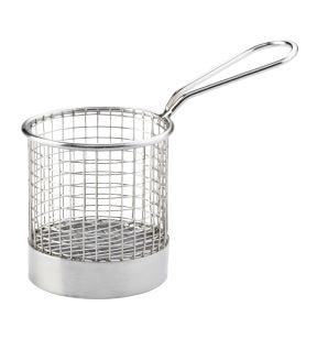 Panier à frites rond gris inox Ø 8 cm Pro.mundi