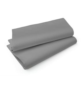 Nappe gris non tissé 110x110 cm Evolin Duni (50 pièces)